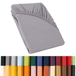 CelinaTex Relax Drap-Housse lit sommier tapissier Lits à Eau Coton 90x200-100x220 cm Gris Platine