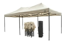 All Seasons Gazebos - Tonnelle pop-up 3x6m entièrement imperméable - Beige