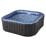 Spa Gonflable carré 185cm - 6 Places Spa Bien-être intérieur et extérieur Chauffant avec Jets massant