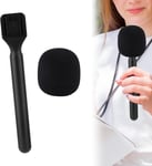 Support Microphone, Adaptateur De Microphone D'Interview Sans Fil Pied De Micro Portable Support Avec Couvercle De Micro Pare-Br Pour Dji/Rode/Hollyland Lark/Movo[X608]