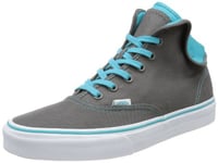 Vans U Authentic Hi 2 Pewter/Scuba BL, Basket Adulte Mixte - Bleu - Blau (Pewter/Scuba Blue), 35 EU