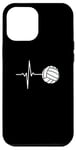 iPhone 12 Pro Max Volleyball Volleyball Player Heartbeat Volleyball Lover Case