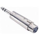 Adam Hall Adapter Audio Stik 6.3 mm Jack Stereo Han til XLR Hun