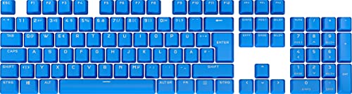 Corsair Kit PBT DOUBLE-SHOT PRO Keycap MOD (touches PBT Double Shot, rangée inférieure de disposition standard, finition texturée, épaisseur de paroi de 1,5 mm, amortisseur à joint torique inclus) ELGATO Blue