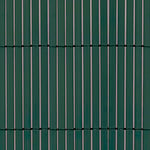 TENAX Colorado 1,00 x 5 m Vert, Canisse Synthétique en PVC avec Cannes Entières de 7 mm, Brise-Vue pour Jardins, Balcons et Clôtures