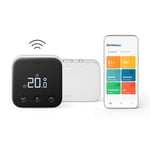 Kit de démarrage thermostat connecté sans fil Tado X Noir et blanc