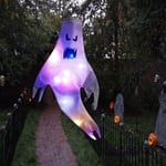 Halloween LED suuret ulkovalot Riippuvat haamuvalot hehkuvat haamuvalot kauhurekvisiitta baari Kodinsisustus Halloween-juhlasisustus