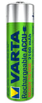 Varta 567061011111 – Pack of 10 Rechargeable Batteries AA (2100 mAh), Green