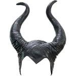 Halloween Maleficent Horns Pannband Cosplay Black, Evil Maleficent Headpiece Ornament, för kvinna/man