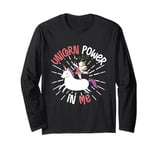 Unicorn rainbow - Unicorn power in me Long Sleeve T-Shirt