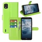 Nokia C2 (2Nd Edition)      Pu Wallet Case    [Green]