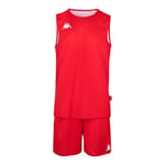 Kappa CAIROSI Maillot et Short réversible Basket-Ball Homme, Rouge, Blanc, FR : Taille Unique (Taille Fabricant : 5Y)