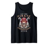 Halloween Skull Let The Pirate Shenanigans Begin Crossbones Tank Top