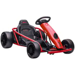 Kids Electric Go Kart Childrens 24V Ride On Car Music Horn Slow Start Red