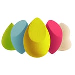 LAC 5 Makeup Sponges - No Latex - Beauty Blenders Make up Sponge for Foundation, Liquid, Creams and Powders (MultiColor)