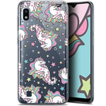 Caseink Coque pour Samsung Galaxy A10 (6.2) Gel HD [ Nouvelle Collection - Souple - Antichoc - Imprimé en France] Licorne Dormante