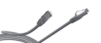 Lineaire PCJ6aSFZJ Câble réseau Ethernet RJ45 snagless Mâle/Mâle Cat.6a double blindage S/FTP LS0H POE+ 10Gbps pour baie coffrets panneau de brassage routeur switch NAS box ADSL etc. 20m gris