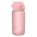 Ion8 Gourde Enfant, 350ml, Anti-Fuite, Facile à Ouvrir, Verrouillage Sécurisé, Lavable en Lave-Vaisselle, Sans BPA, Poignée de Transport, Facile à Nettoyer, Carbone Neutre, Rose