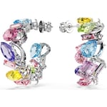 Boucles oreilles Swarovski  Créoles  Gema multicolores