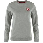 Fjallraven 87230-020-999 1960 Logo Badge Sweater W Sweatshirt Women's Grey-Melange Size L