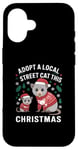 iPhone 16 Funny Opossum Adopt A Local Street Cat Case