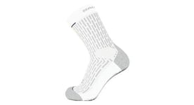 Chaussettes unisexe salomon ultra glide crew blanc