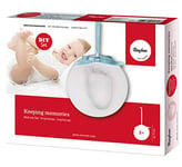 Rayher 34444000 Kit empreinte pieds et mains de bébé, 1X kit, pâte de moulage prête à l’emploi, séchage à l’air, empreinte 3D, cadeau, souvenir, baptême