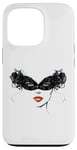 Coque pour iPhone 13 Pro Masque vénitien, joli visage, femme, Venise, Italie