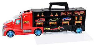 ODS - Transporter 50 Hot Wheels Camion Bisarca, Couleur Bleu, 42034