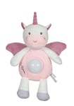 GIPSY Toys – Licorne – VEILLEUSE – Peluche - Gamme « Bamboo » - 26 CM S/Carte – Rose – 1er Age