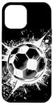 iPhone 14 Plus Soccer Ball Splash Football Pitch Case