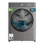 Cecotec Lave-linge Séchant 10-6 kg Chargement Frontal Bolero Wash&Dry 10680 Inverter Steel B. 1400 tr/min, 16 Prog, Moteur Inverter Plus, SteamMax, OnSmart, Fuzzy Logic, SpaCare et Détecteur de Charge