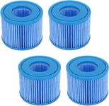 Lot de 2 filtres de Type VI pour Best-way Filtre Piscine Cartus Taille 6 Piscine Filtre Cartouche -58323,Cartouches de Filtre Spa Filtre de Nettoyage de Piscine(Édition améliorée 4 pièces)(Q1664)