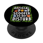 Official Poop Scooper - Do Not Disturb Zookeeper PopSockets PopGrip Adhésif