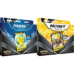 Pokémon TCG: Pikachu V Showcase Box (1 Foil Promo Card & 3 Booster Packs) & TCG: Boltund V Showcase Box (1 Foil Promo Card & 3 Booster Packs)