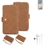 Wallet + Protective case for Samsung Galaxy XCover6 Pro cover brown