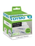 DYMO LW hengemappeetiketter, 12mm x 50mm, Ruller med 220 etiketter