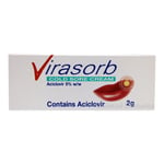 Virasorb Cold Sore Cream Tube Effective Itch Relief - 2g