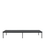 Muuto - Linear system table 110cm black nanolaminate/black abs/black - Thomas Bentzen