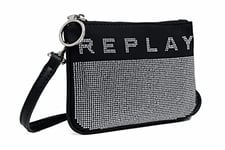 REPLAY Women's FW5285.000.A0453 Evening Bag, 1471 Black-Silver, UNIC