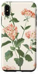 Coque pour iPhone XS Max Rose pastel Fleurs sauvages Fleurs sauvages Vintage Botanique