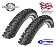 2 Schwalbe 26 x 2.10 Tough Tom MTB Bike Cycle Tyres