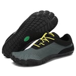 SAGUARO Chaussure Minimaliste Homme Chaussures Barefoot Femme Légère Randonnée Chaussures de Trail Running Outdoor Fitness Barefoot Shoes pour Semelle Zero Drop Paynes Gris, GR.39 EU