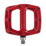DMR V12 MTB Pedals Red Alloy Flat Wide Sealed Bearing