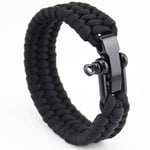 LXJL Bracelet Homme En Acier Inoxydable Ancre Manille Noir Bracelet En Cuir Surf Sailor Hommes Bracelet De Mode Bijoux   Camouflage