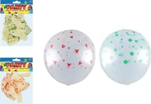 Mfp Papper Uppblåsbar Ballong M Transparent Tryck 12St Påse 30Cm 8000143