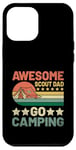 Coque pour iPhone 12 Pro Max Awesome Scout Dad Go Camping Scout Scout Camper