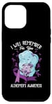 iPhone 12 Pro Max I Will Remember You Alzheimer's Awareness Purple Elephant Case