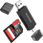 Sd/Micro Sd , Lecteur De Carte Usb/Usb C À Double Connecteur, Usb 3.0 Et Adaptateur De Carte Mémoire Usb C Vers Sd/Micro Sd Pour Max, Macbook, Imac, Ordinateur Portable, Ipad, Support Sdxc