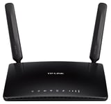 TP-LINK – Langaton 3G-/4G-reititin, 2,4GHz, 300Mbps, 4x LAN/WAN, musta (TL-MR6400)